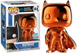 Funko Pop! Batman Orange Chrome figure from Heroes 2018 NYCC shared exclusive, featuring a shiny orange chrome finish.