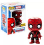 Funko Pop! figure of Marvel's Spider-Man, Hot Topic exclusive, with minor box imperfection, from Shak's Pop Shop.