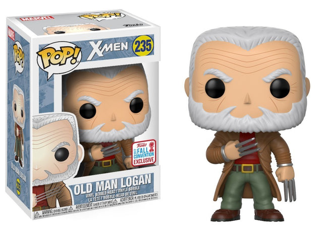 Funko Pop! figure of Marvel's X-Men Old Man Logan, exclusive 2017 Fall Convention collectible with detailed character design