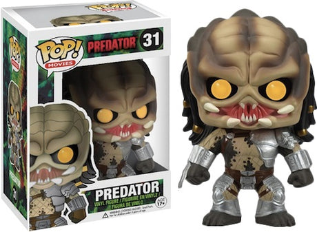 Funko Pop! figure of Predator from the movies, collectible toy with detailed features, in a standing pose with its signature mask.
