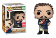 Funko Pop! figure of Ron Swanson from Parks and Recreation, 2018 SDCC shared exclusive, collectible toy by Shak's Pop Shop.