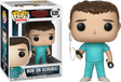Funko Pop! figure of Bob in scrubs from Stranger Things, with minor box imperfection, displayed in detailed view.