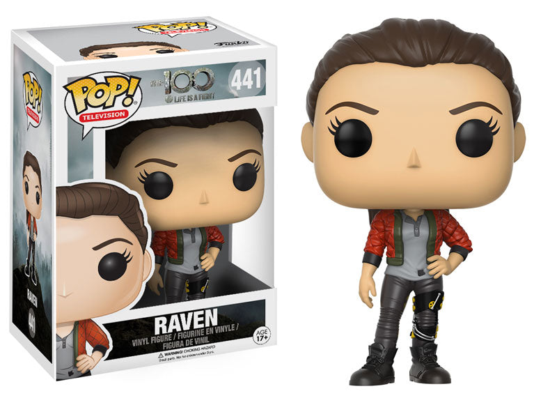 Funko Pop! figure of Raven from The 100, collectible toy with detailed costume and expressive features.