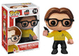 Funko Pop! of Leonard Hofstadter from The Big Bang Theory with Star Trek theme, featuring minor imperfection, by Shak's Pop Shop.