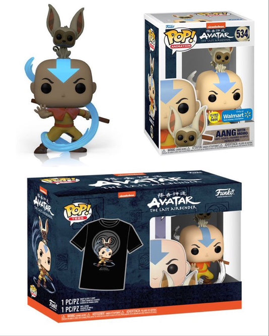 Pop & Tee: Animation: Avatar: Aang Element Bending (Walmart Exclusive)